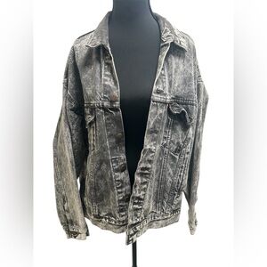 VTG 80s Levi’s Acid Wash Denim Jean Trucker Jacket Size L 70507-0253